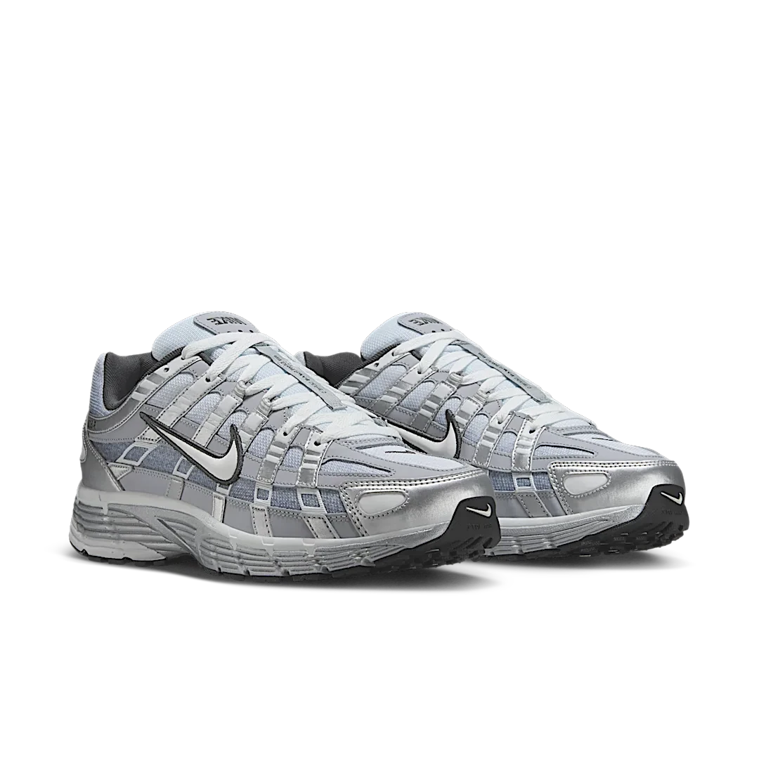 Nike P-6000 Metallic Silver Summit White-Wolf Grey