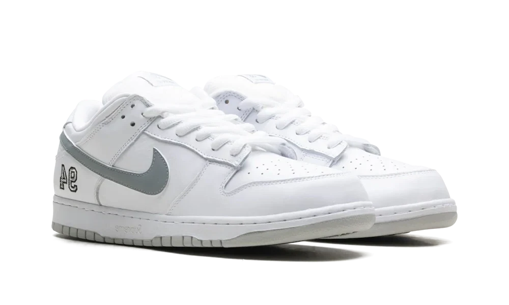 Nike SB Dunk Low Supreme 94 White Metallic Silver