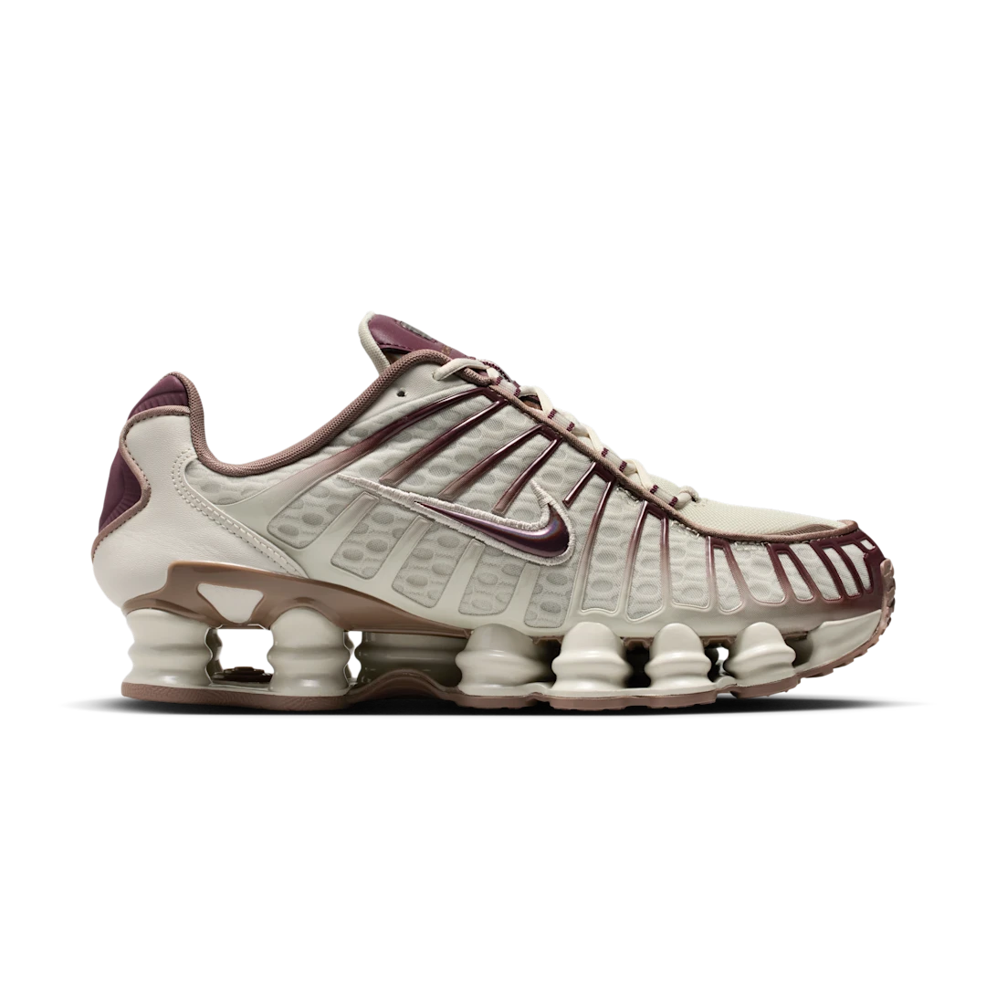 Nike Shox TL Light Bone Burgundy Crush