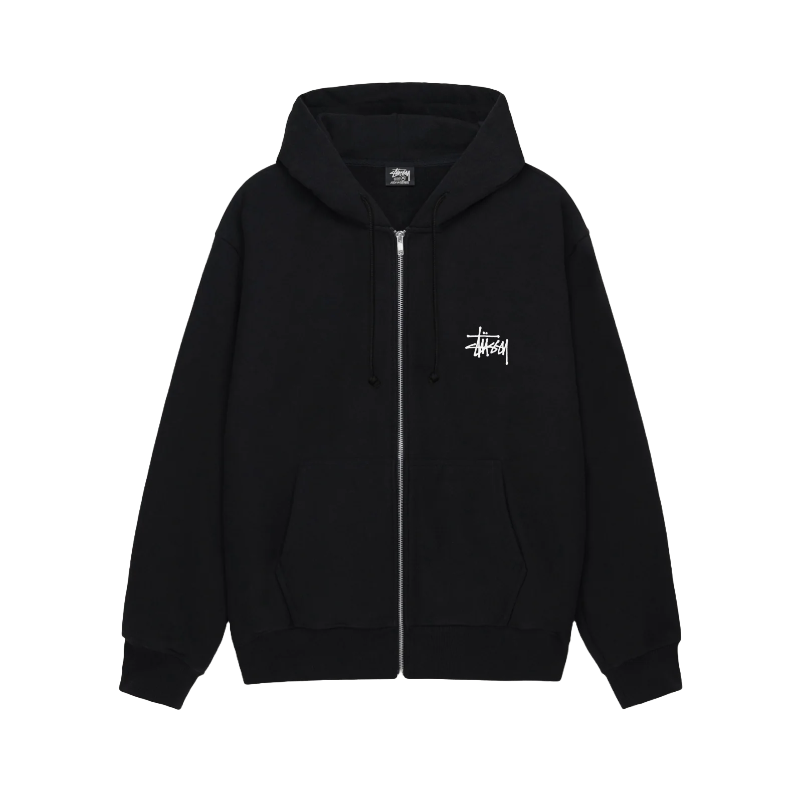 Stüssy Basic Zip Hoodie Black