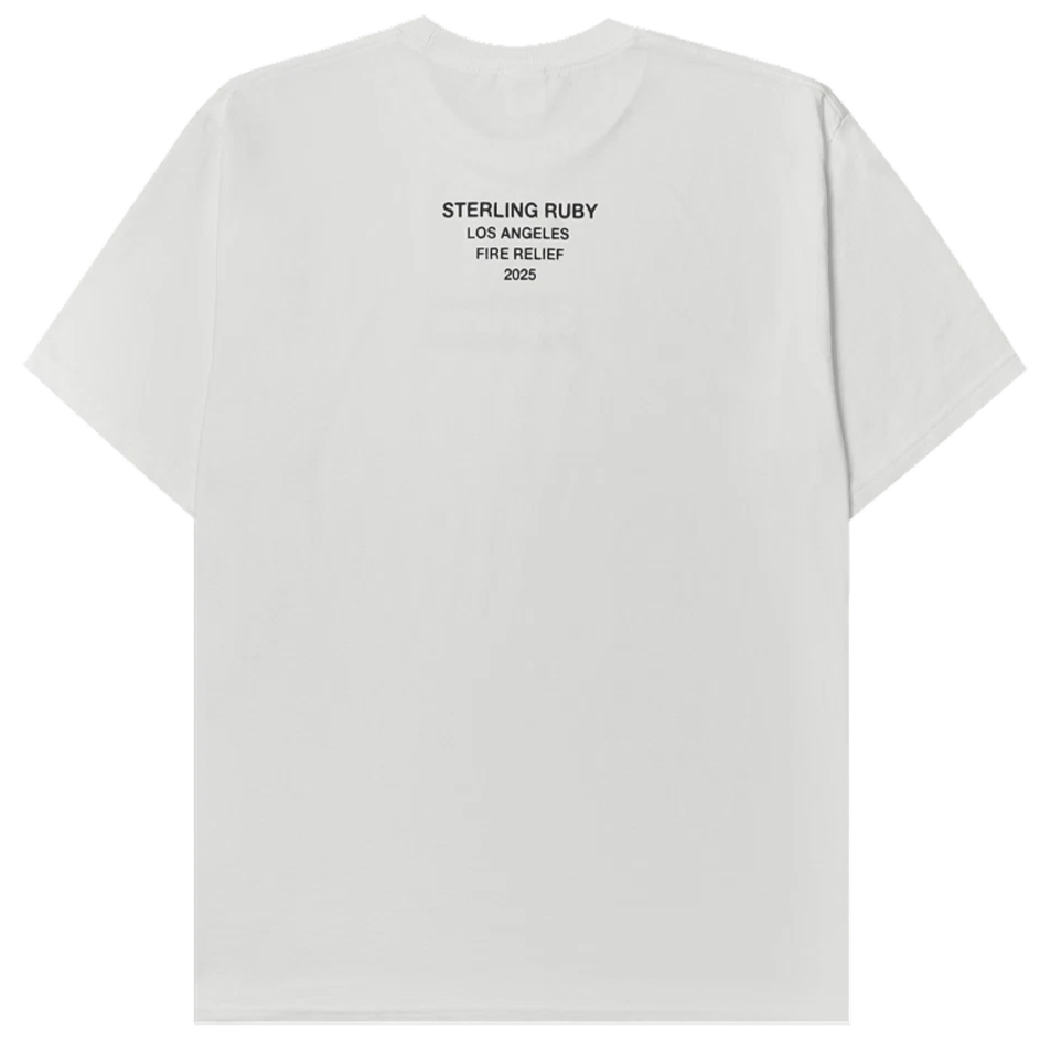 Supreme Los Angeles Fire Relief Box Logo Tee White