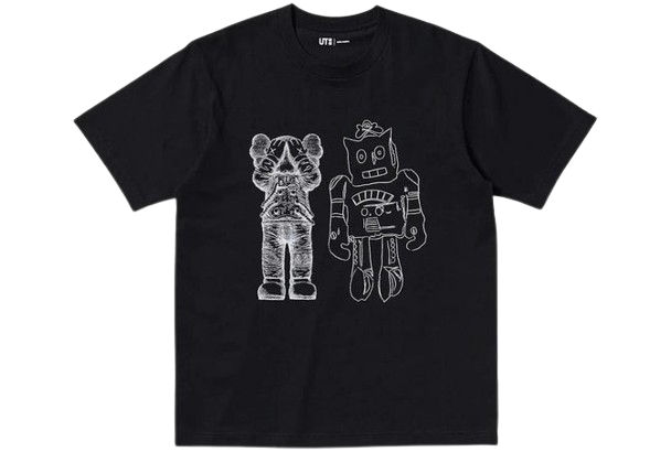 KAWS x Uniqlo Robot Graphic Black