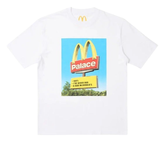Palace x McDonald's Sign T-shirt White
